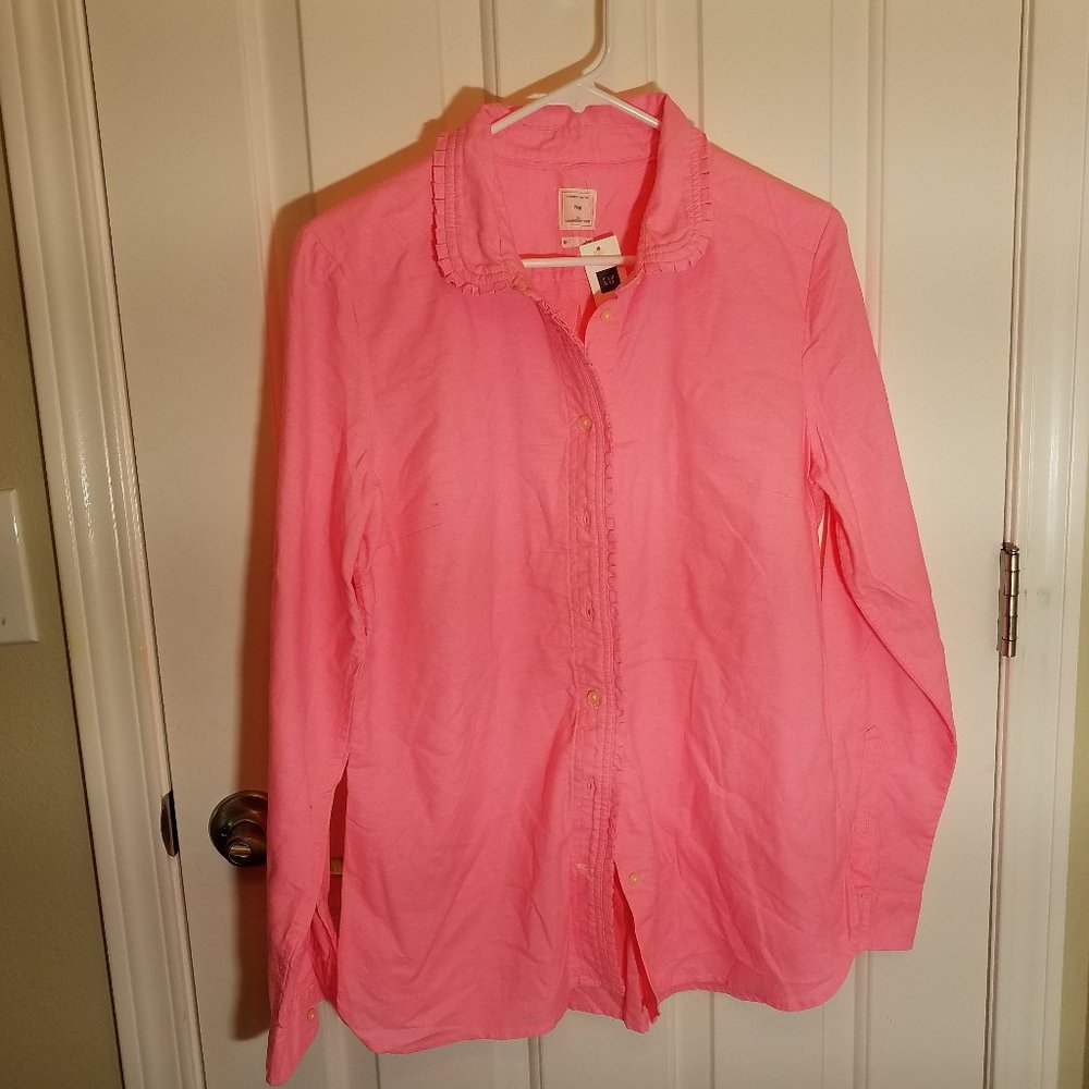 long sleeve button front shirt